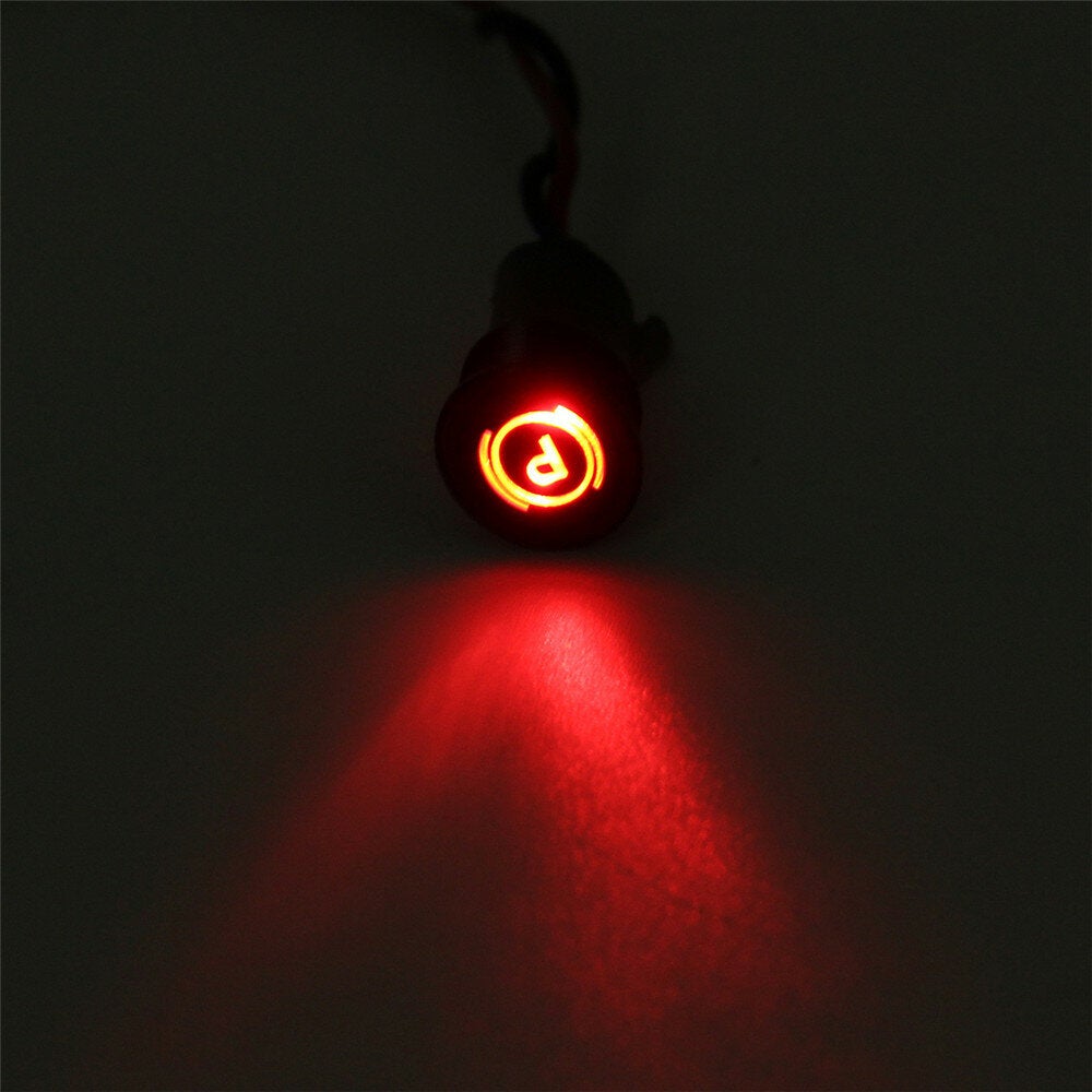 12 8mm LED Dash Panel Warning Light Indicator Lamp With Line And Symbol For Car Boat