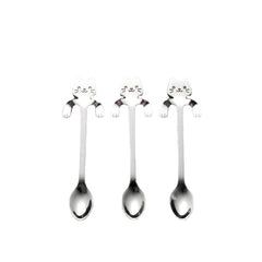 Stainless Steel Coffee Spoon Creative Kitty Hook Dirtproof Coffee Tea Spoon Scoop