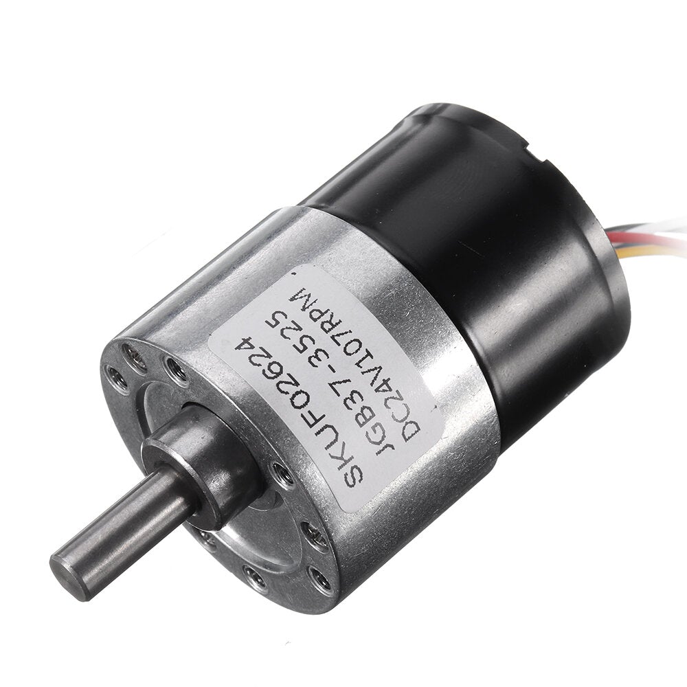 DC 24V 107rpm Brushless Motor Gear Reduction Motor 37MM Geared Motor