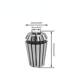 5pcs ER16 ER20 Spring Collet 6.5-13mm Collet Chuck for CNC Milling Lathe Tool