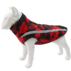 Windproof Warm Dog Clothes Reflective Design Close-fitting Design Upgrade Polyester+PP Cotton