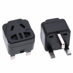 UK/Singapore/Malaysia/Hongkong Power Plug, US/AU/China 2pin 3pin Socket to UK 3pin Plug Converter Travel Adapter 13A250V