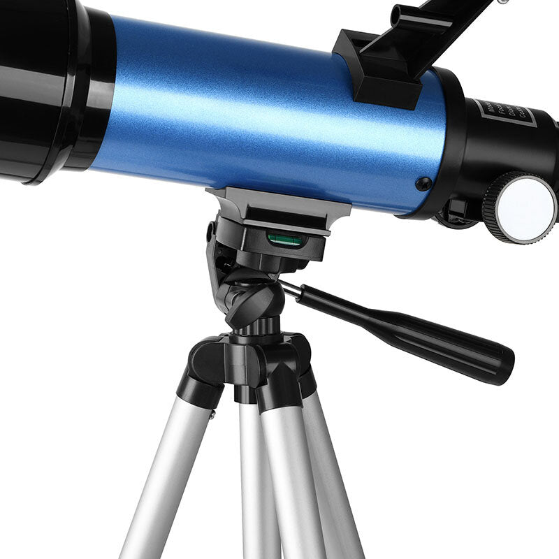 40070 66X HD Astronomical Telescope 70MM Refractor Telescope Erecting Eyepiece 3X Barlow Lens Finderscope with Tripod Phone Adapter
