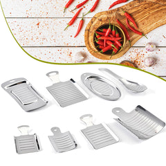 Manual Stainless Steel Garlic Press Tool Outdoor Camping Traveling BBQ Cooking Tableware