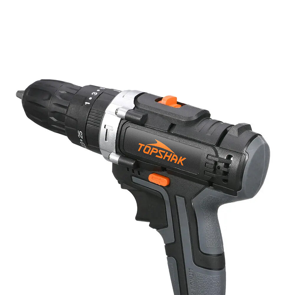 Cordless Electric Impact Drill Rechargeable 2 Speeds Drill Screwdriver