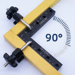 2-Pack 140mm Woodworking Clamps and Right Angle Rulers, Dual Scale, Durable