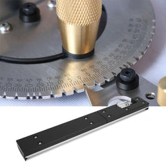 Brass Handle Miter Gauge Assembly Ruler With T-track for Table Saw Router Woodworking