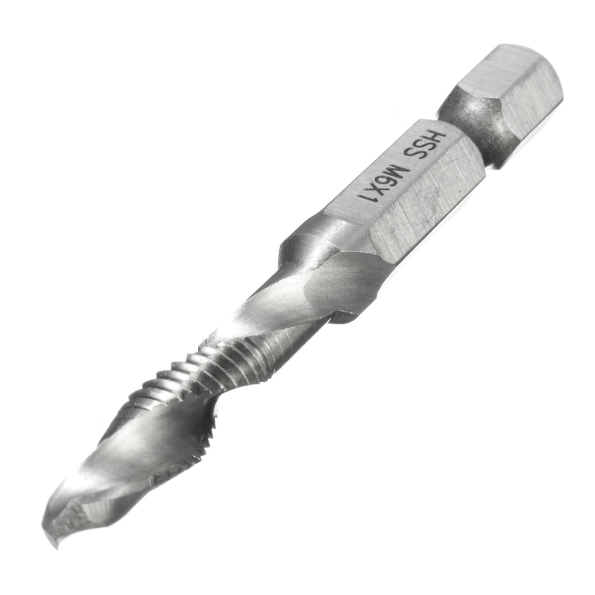 1/4 Inch Hex Shank HSS M4/5/6/8/10 Metric Screw Tap Combination Drill Bit