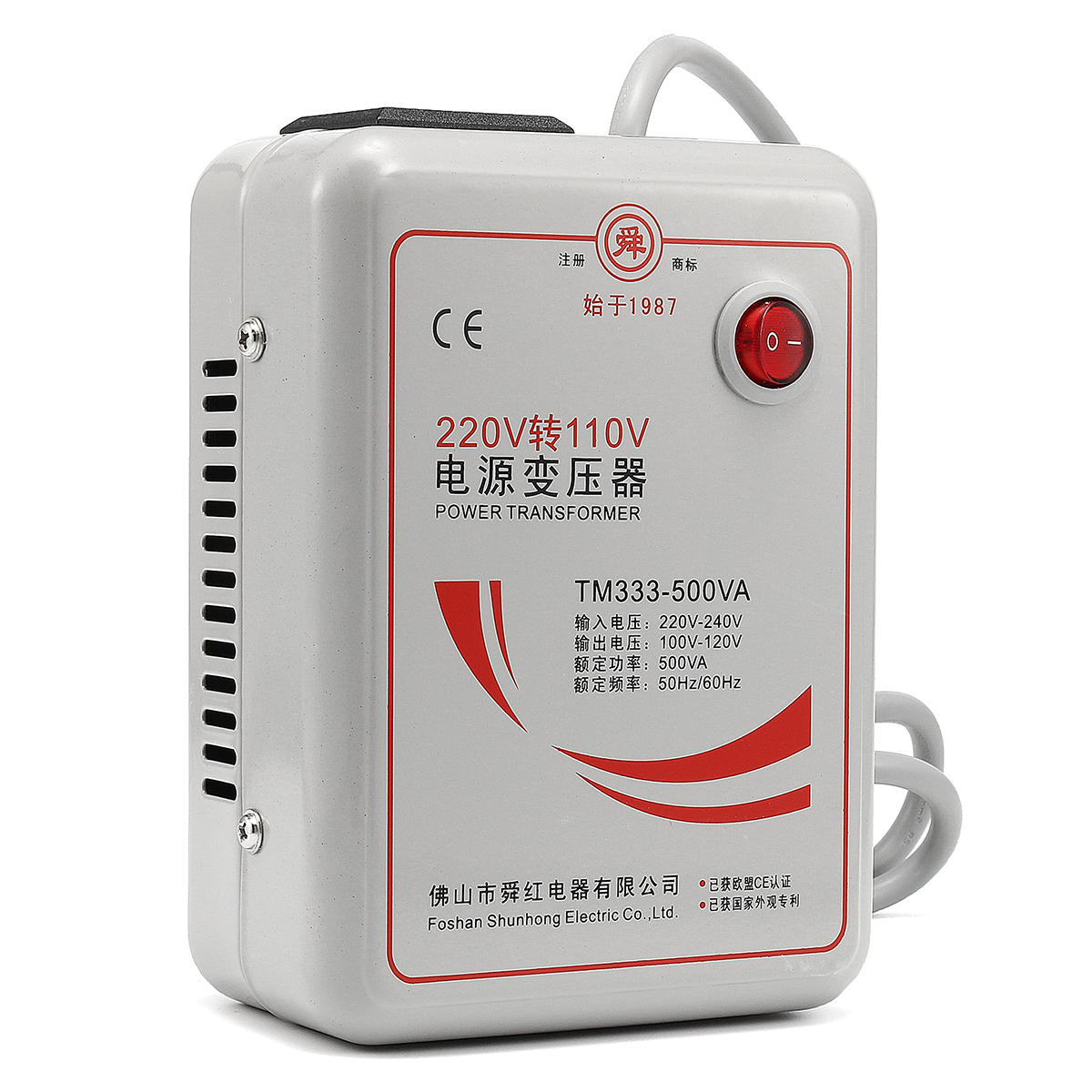 AC 220C to 110V 50/60Hz 500W Step Down Voltage Converter Transformer Convert