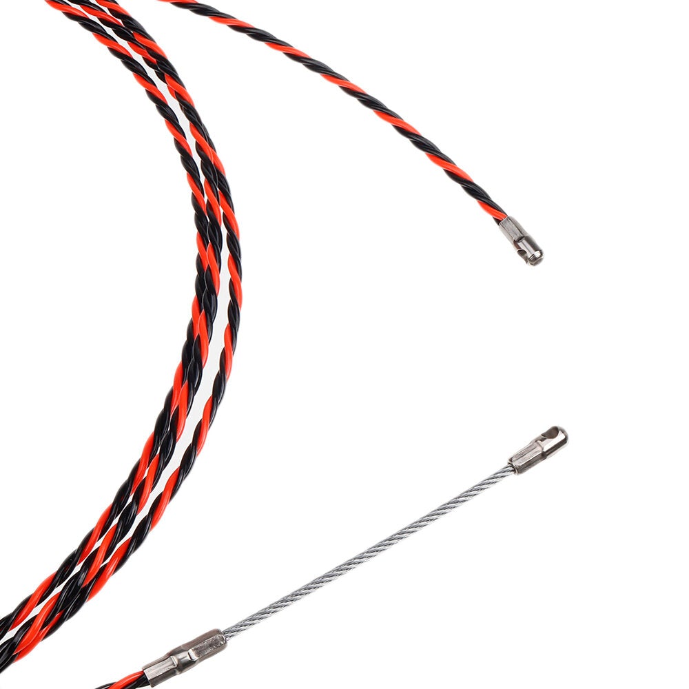 5Pcs 5m Electric Spiral Cable Push Puller Conduit Snake Cable Rodder Fish Tape Wire Guide