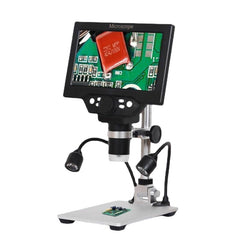 Digital Microscope 12MP 7 Inch Large Color Screen Large Base LCD Display 1-1200X Continuous with Light