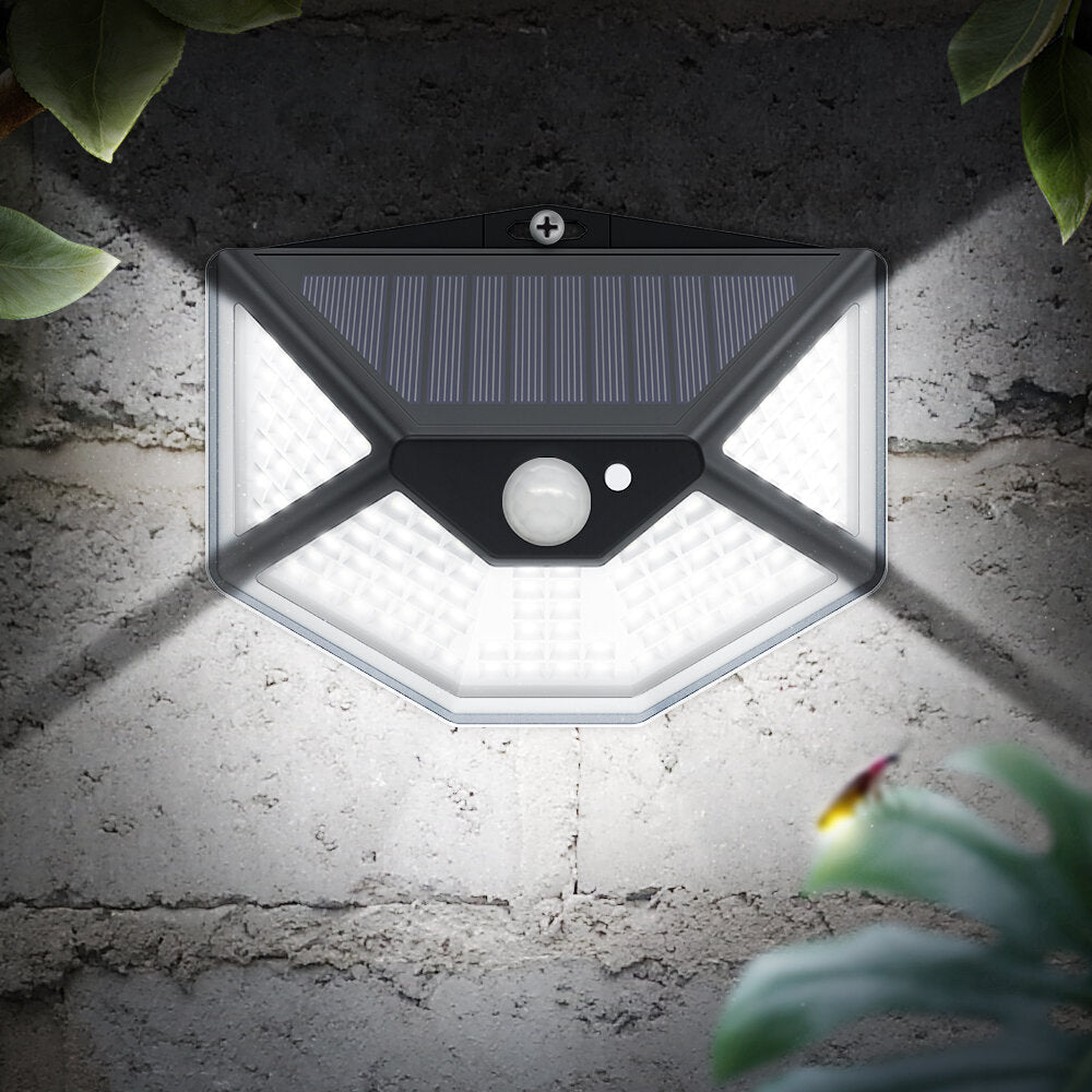 PIR Sensor 112LED Solar Wall Lamp Five-Direction Luminescence Solar Light IP65