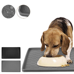 Waterproof Pet Mat Washable Dog Feeding Placemat Silicone Pet Food Pad for Dog Cat Solid Pet Bowl Drinking Mat