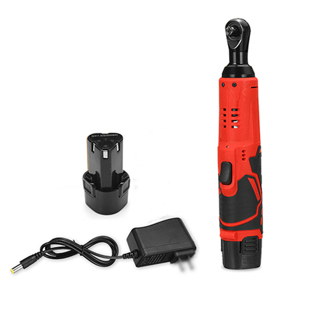 12V 4000mAh 3/8" 65N.m Battery Ratchet Handheld Electric Wrench Set with 1/ 2 Batteries