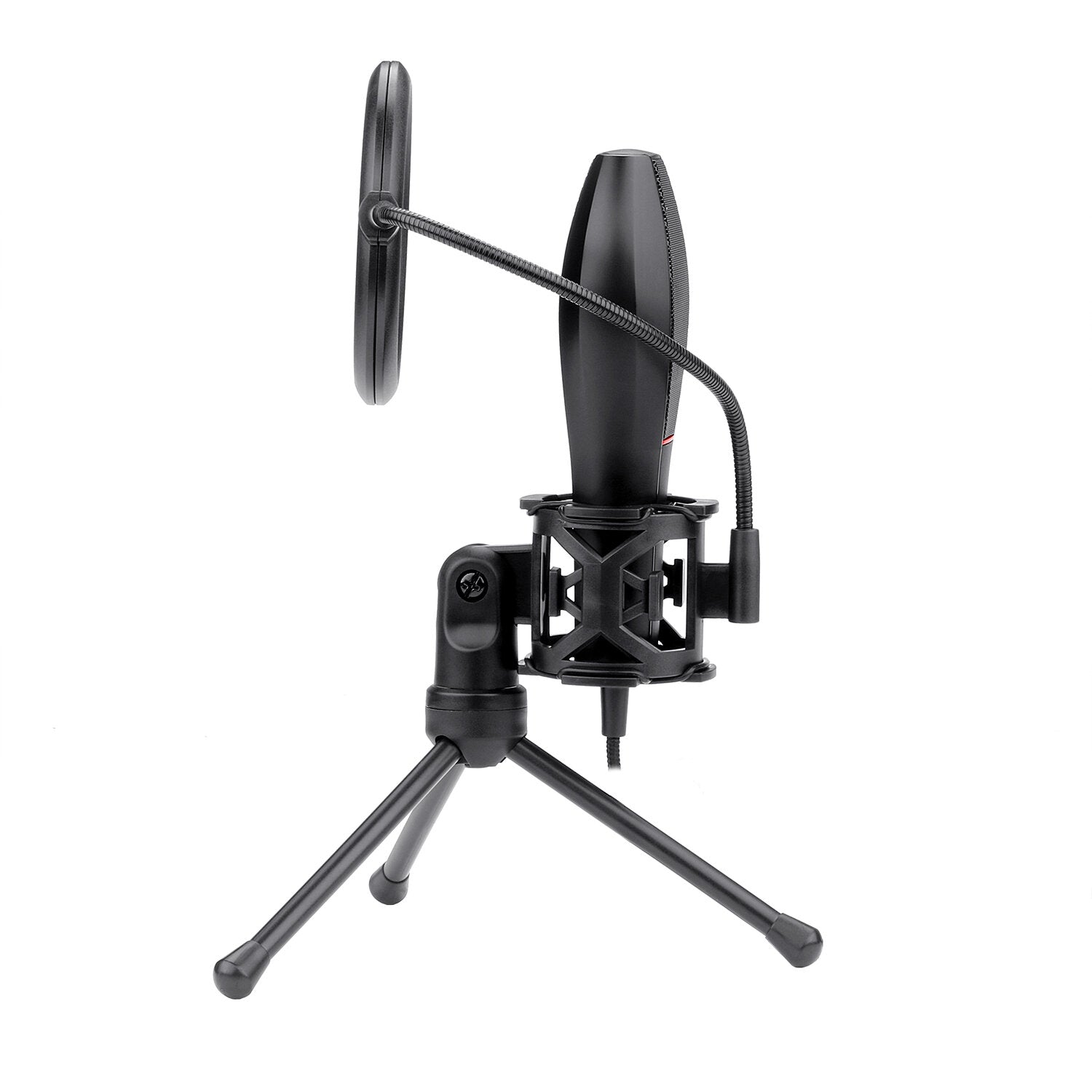 USB Condenser Recording Microphone Omnidirectional Studio Vocals Voice Mic with Tripod for Computer