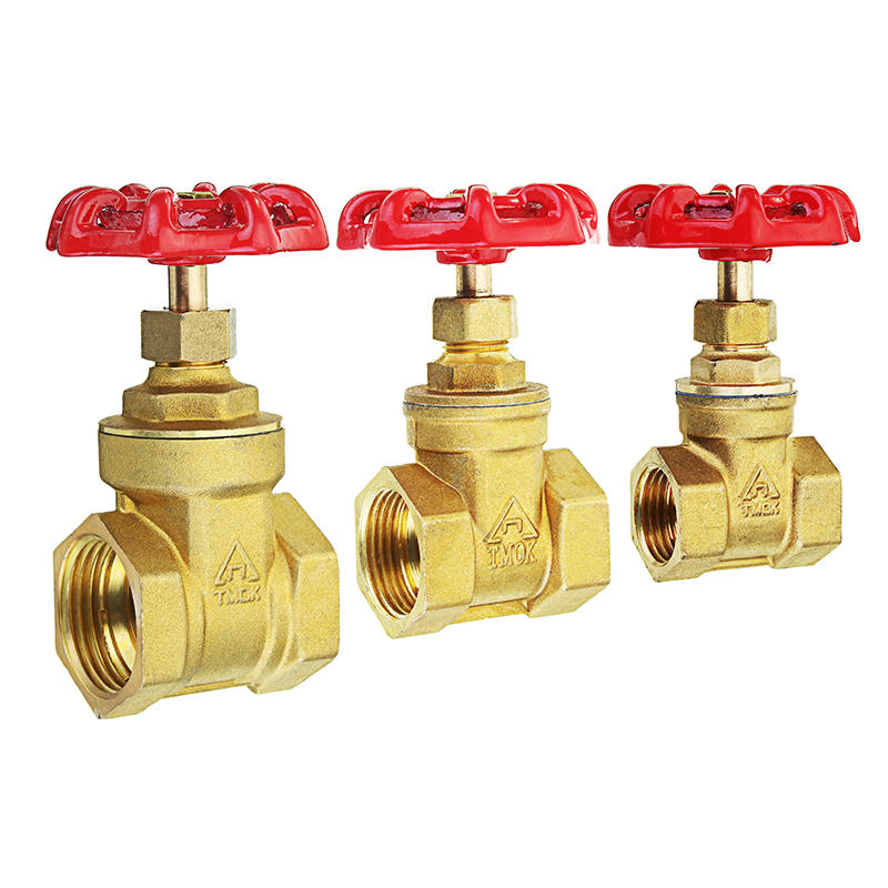 1/2" 3/4" 1" Brass Manual Gate Valves G Female Thread Water Flow Valve