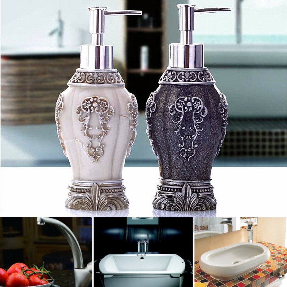Soap Dispenser Hand Sanitizer Kitchen Cosmetic Shampoo Wash Lotion Bottles Shower Bottle
