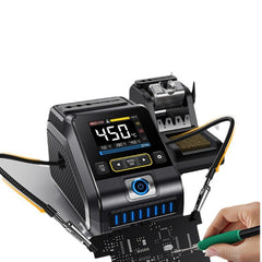 Intelnt 200W Temperature-Controlled Soldering Station - High Performance Electric Iron