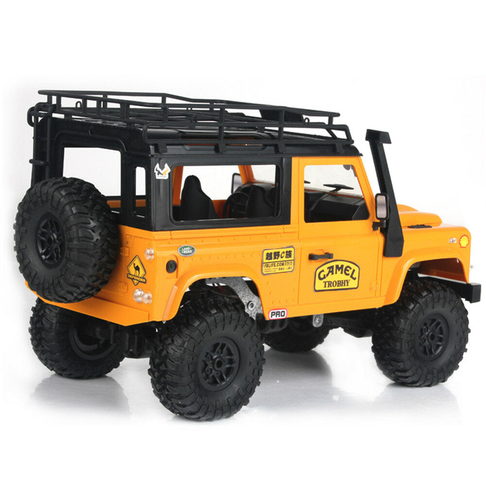 1/12 2.4G 4WD RC Car w/ Front LED Light 2 Body Shell Roof Rack Crawler Off-Road Truck RTR Toy