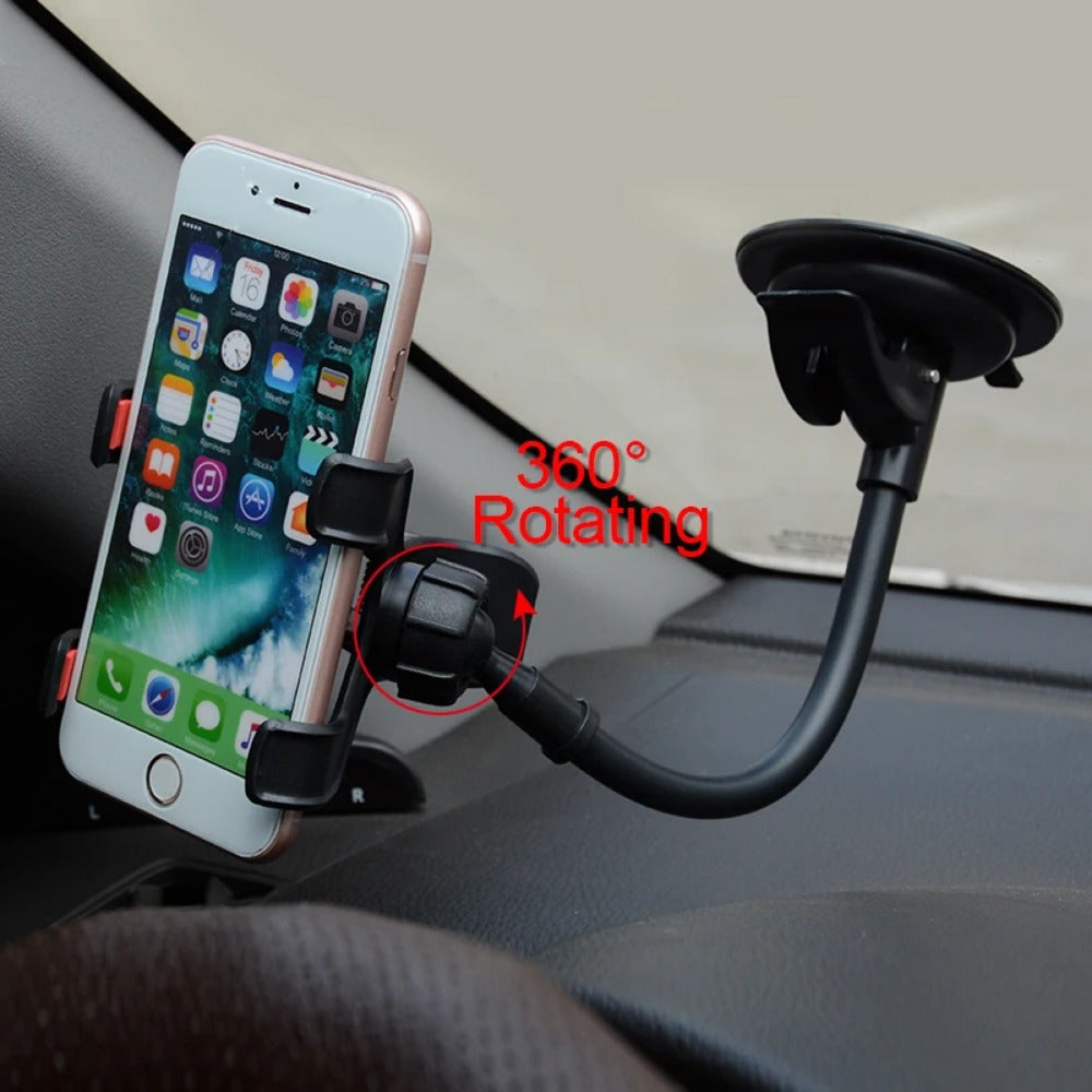 360° Rotating Car Phone Holder Mount for iPhone, Samsung, Xiaomi