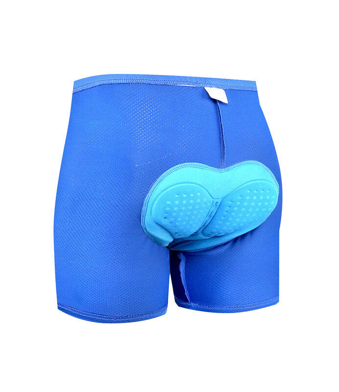 Outdoor Men's Quick Dry Breathable Shock Absorption Sport Riding Bike Shorts with Padded Seat Cushion