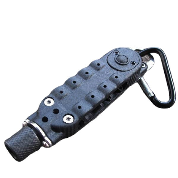 EDC Multi-functional Climbing Carabiner Paracord Buckle Screwdriver Flashlight Wrench Tool