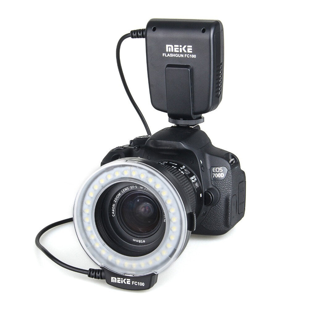 Manual LED Macro Ring Flash Video Light for Canon for Nikon Digital DSLR Camera