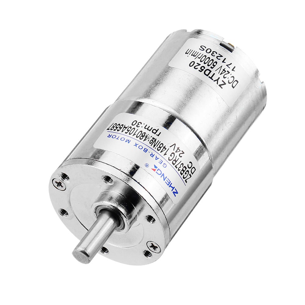 24V 30rpm Reduction Motor 37mm DC Gear Motor