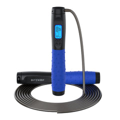 10" Digital Jump Rope with Counter HD LCD Display Ball Bearings Rapid Speed Jump Rope Cable 360Tangle-free Design Rope / Cordless Option