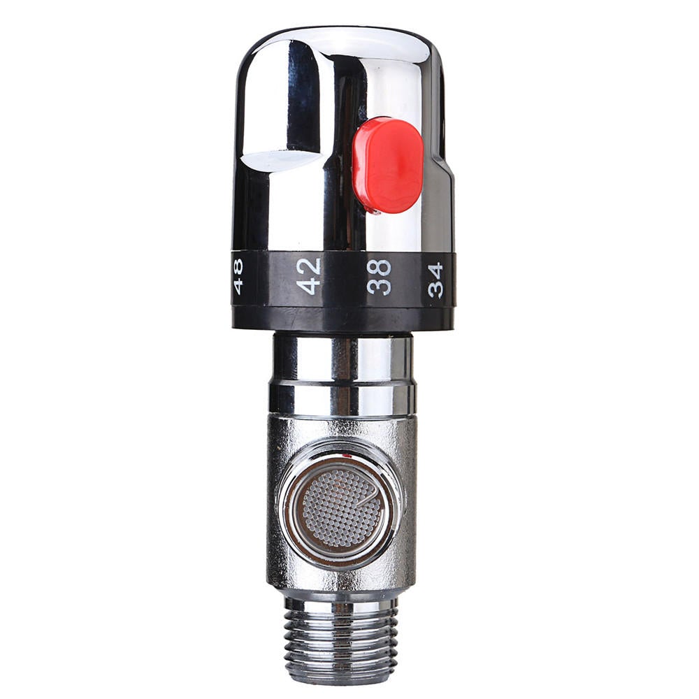 22mm Hot Cold Water Thermostatic Mixing Valve 3 Way Adjust Temperature Control Valve