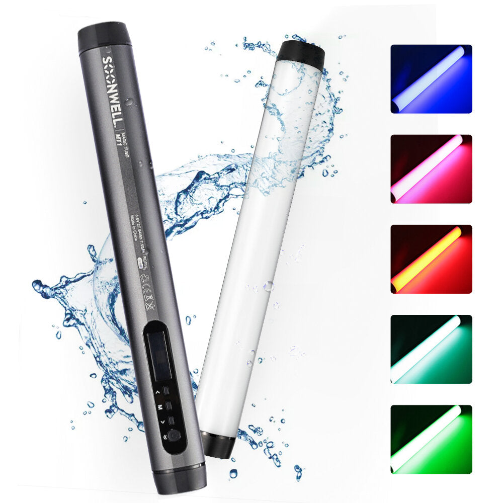 Waterproof LED Light Bluetooth Tube 1600K-20000K Lamp Wand Portable Handheld Photography Lighting Stick APP Control