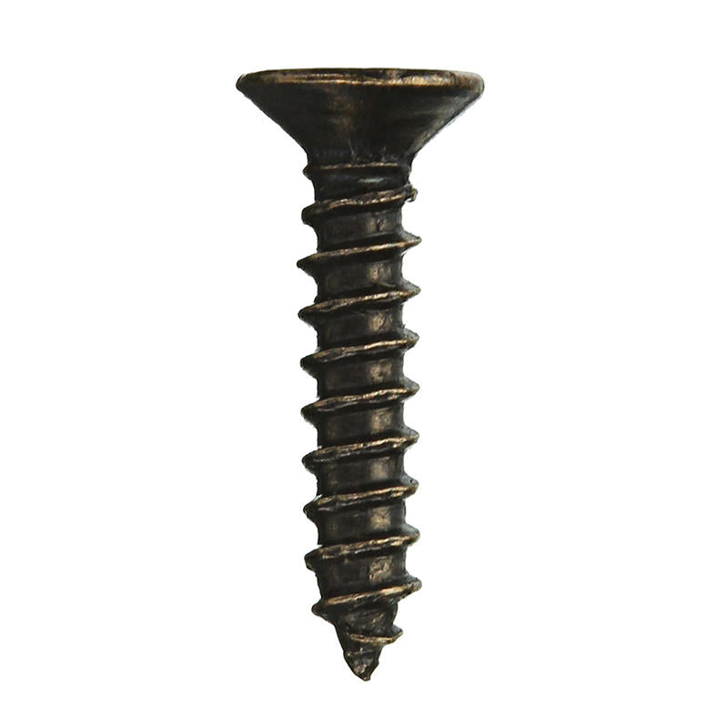 M2 6-10mm Bronze Self-Tapping Phillips Screws Tone Flat Head Round Rivet Wood Screws