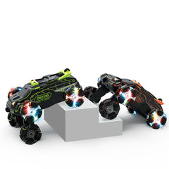 RC Stunt Car 2.4G 4WD Remote Control 360 Flip Drift LED Light Music Spary Double Sided Models Toys