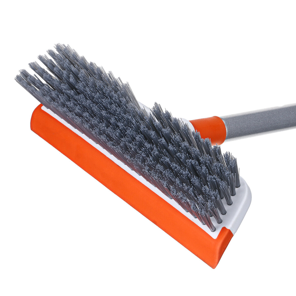 Floor Scrubs Brush with Floor Squeegee Scrubber 51" Detachable Long Handle Stiff Bristle Tub and Tile Brush for Cleaning Shower Bathroom Kitchen Wall Model MSB001