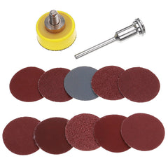 102Pcs 1 Inch Hook and Loop Sanding Disc 80-3000 Grit Sandpaper Abrasive Paper with 1/8'' Shank Adapter for Polishing