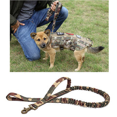 1000D Nylon Multi-Function Army Training Dog Bungee Leash Hunting Tactical Dog Traction Rope