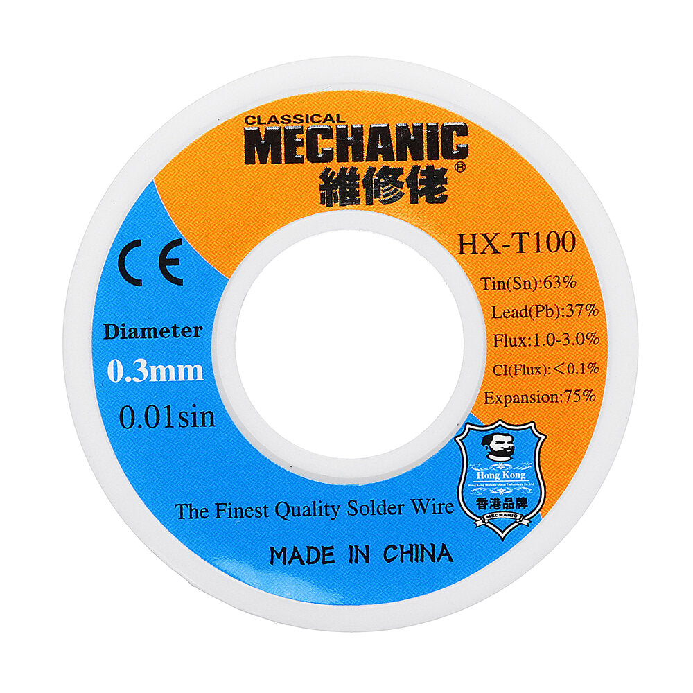 0.3mm 0.4mm 0.5mm 0.6mm 0.8mm 50g Low Melting Point Solder Wire 63Sn 37Pb