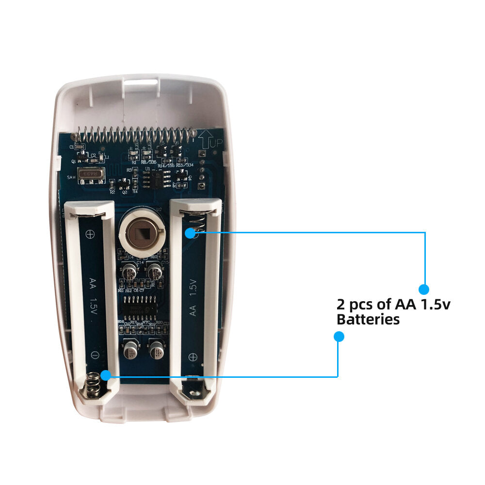 Wireless 433Mhz PIR Motion Sensor Low power consumption 110 Degree Wide Angle for Alarm System
