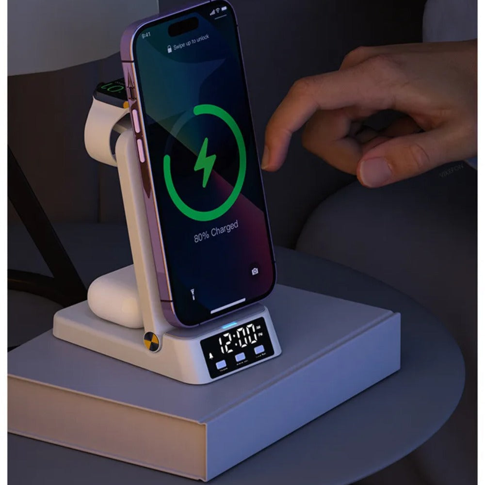 Fast Wireless Charger Bracket for Qi Phones: iPhone, Hui, Samsung, AirPods, Watch