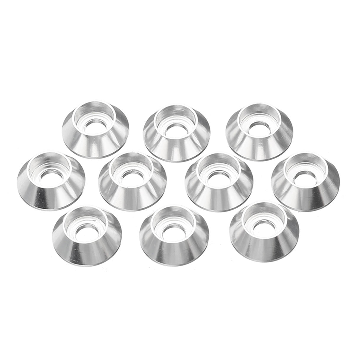 10Pcs M2.5 Cup Head Hex Screw Gasket Washer Nuts Aluminum Alloy Multicolor