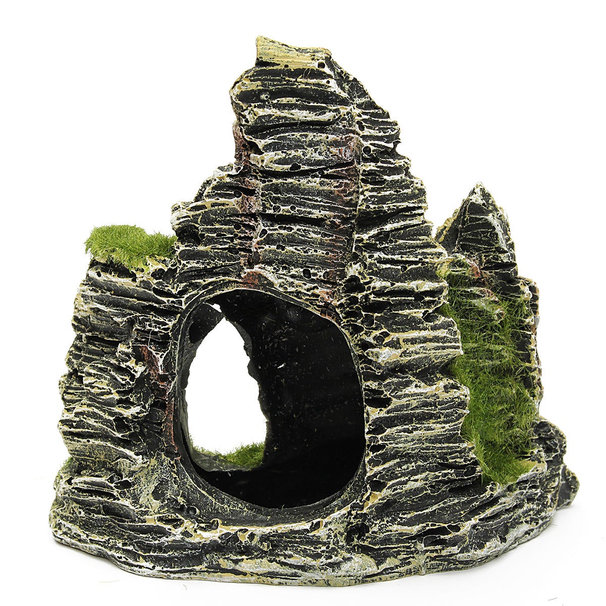 Mountain View Aquarium Rock Cave Stone Tree Bridge Fish Tank Ornament Decorations