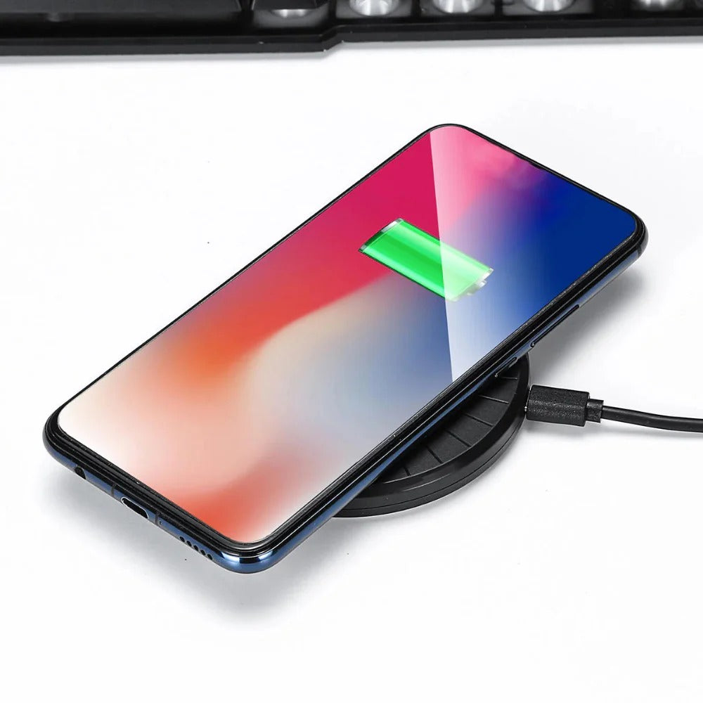 10W Wireless QI Fast Charger Stand for Samsung Galaxy Note 9 S8 S9 S10 iPhone X XS MAX 8 Plus