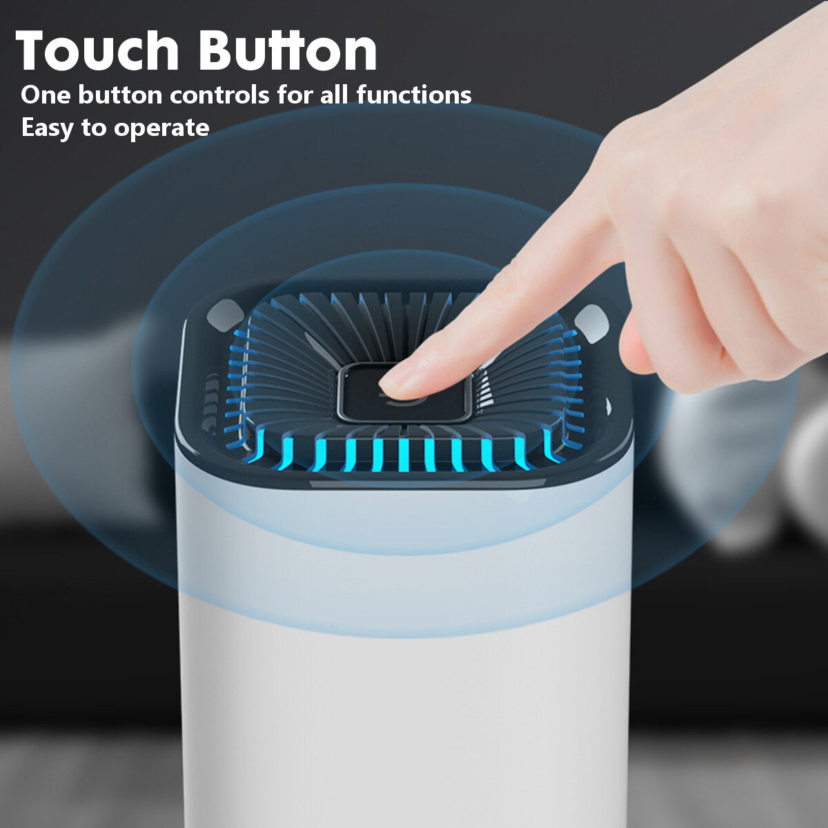 Mini Air Purifier With 7-Color Light USB Smart Home Car Fresh Oxygen Ionizer Smoke Cleaner