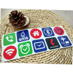 10pcs Ntag213 NFC Tag Card Stickers Label Rfid Tag Card Adhesive Key llaveros Token Patrol