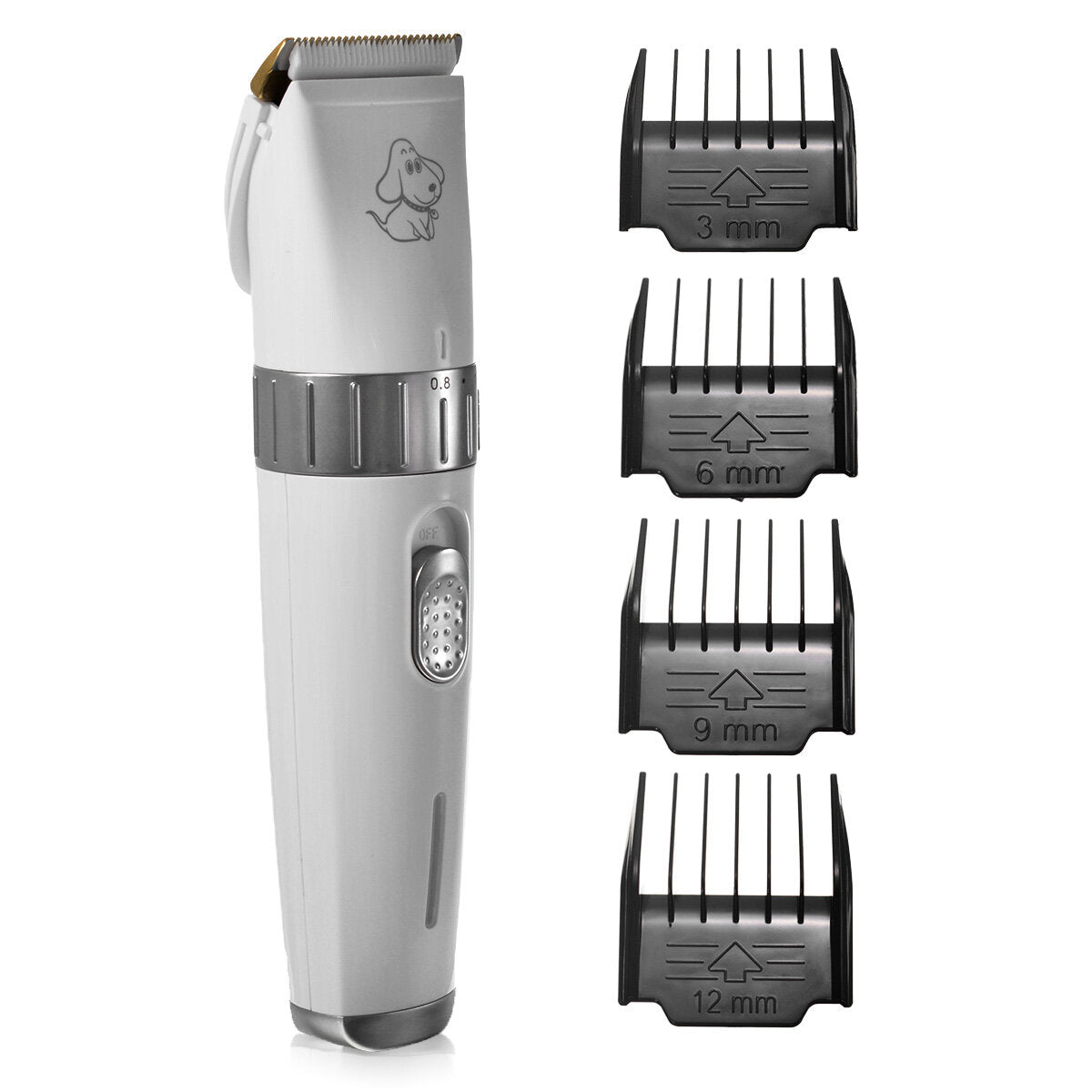 Pet Grooming Clippers, 2 level speed adjustable Rechargeable Cordless Dog Grooming Clippers Kit Low Noise Electric Hair Trimming Clippers Set Small Medium Large Dogs Cats Animals