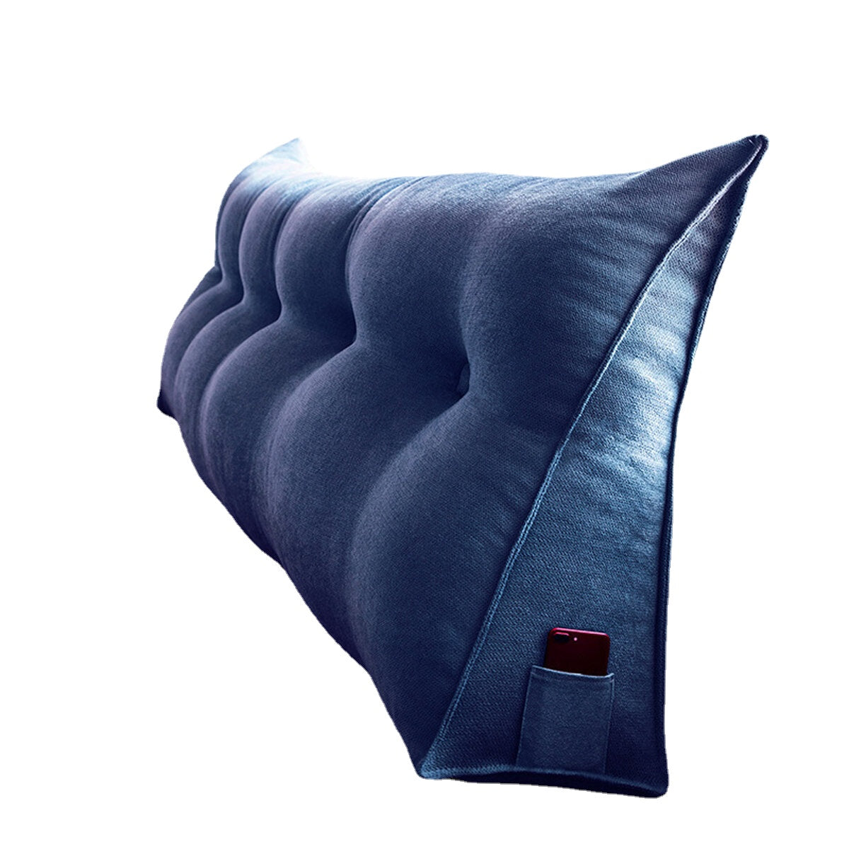 Sofa Bed Large Filled Triangular Wedge Cushion Bed Backrest Positioning Support Pillow Reading Pillow Office Lumbar Pad with Removable Cover