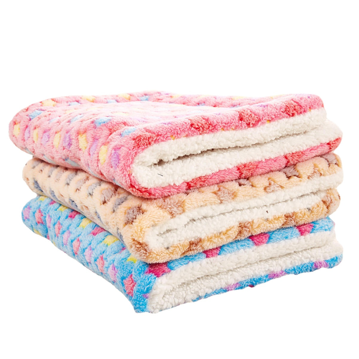 4 Sizes Soft Cosy Warm Fleece Pet Dog Cat Animal Blanket Velvet Bed Mat Cozy Pad Pet Mat