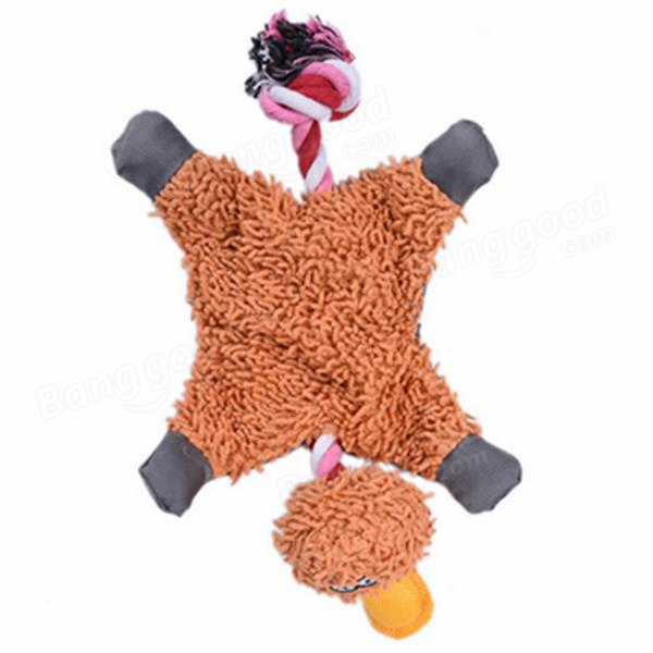 Pet Dog Knot Toy Cute Papa Duck Plush Chew Toy Durable Rope Toy Pet Supplies