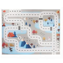 Parent-Child Play Indoor Outdoor Kid's Traffic Parking Lot Car Map Rug Nordic Portable Game Mat Baby Room Carpet