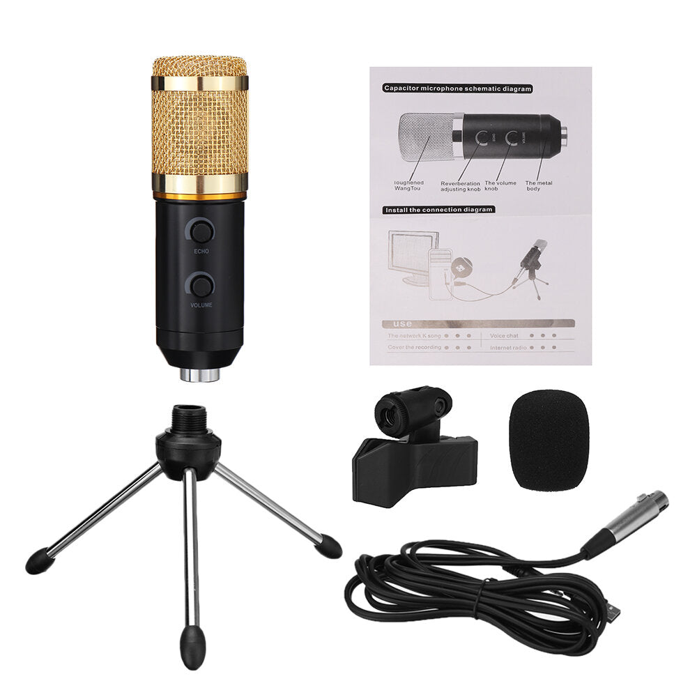 USB Condenser Microphone with Echos Changes